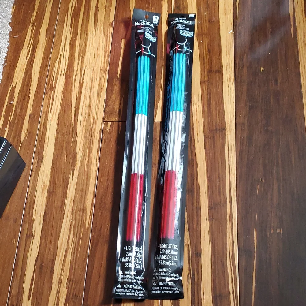 Glow Party Light Sticks - Red, White, Blue